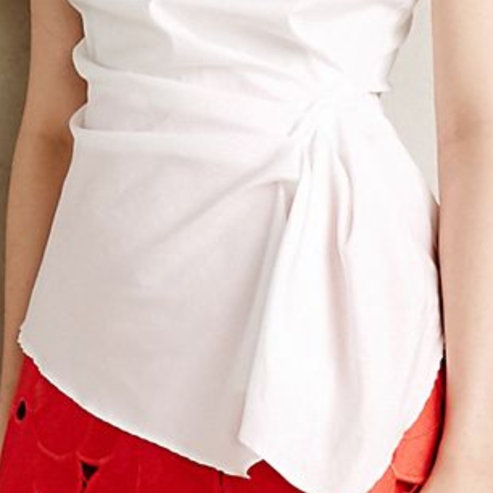 NWT Anthropologie Gathered Poplin Tank - Picture 5 of 5